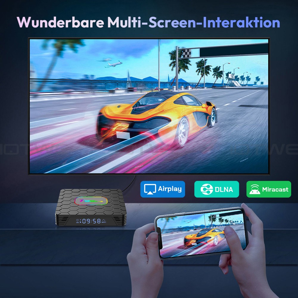 NEW 2026 Smart TV BOX Android 14.0 64GB WIFI6 Rete Lettore multimediale Quad-core IT foto 6