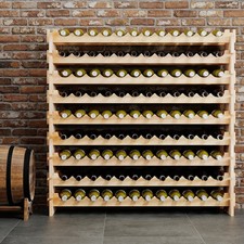 108 Bottles Wine Rack 9-Tier Stackable Wine Storage Stand Freestanding