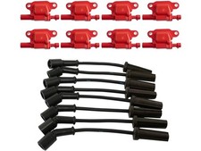 Ignition Coil And Spark Plug Wire Set Fits Gmc Sierra 1500 2009-2013 78pfzv