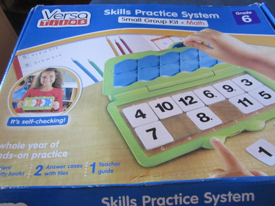 NEW! VERSATILES SKILLS PRACTICE SYSTEM--SMALL GROUP KIT--MATH--GRADE 6