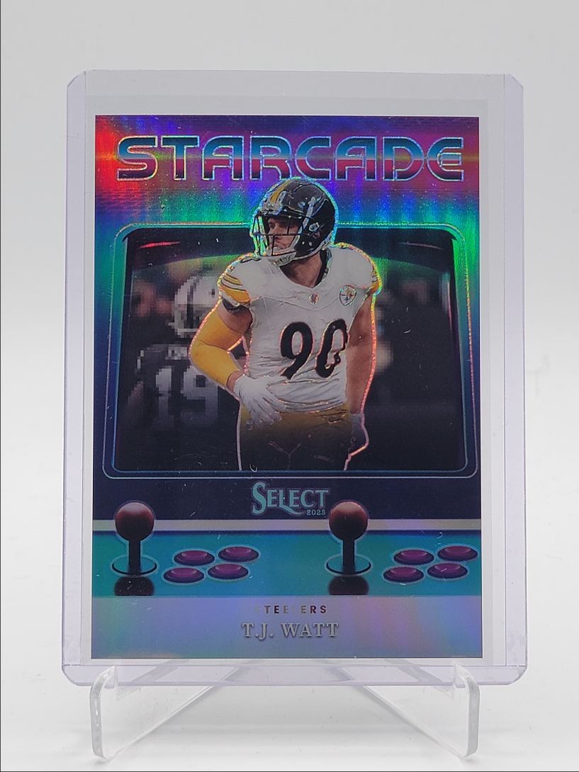 T.J. WATT 2025 SELECT STARCADE SILVER PRIZM STEELERS Q6377