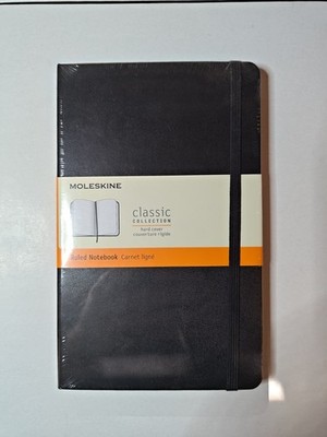 Moleskine Classic Hardcover Ruled Notebook 5'' x 8.25'' New Sealed/Multiple Colors