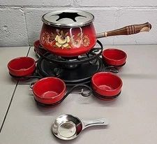 BEKA Party Primer Vintage Fondue Set Rotatable Vintage 70s