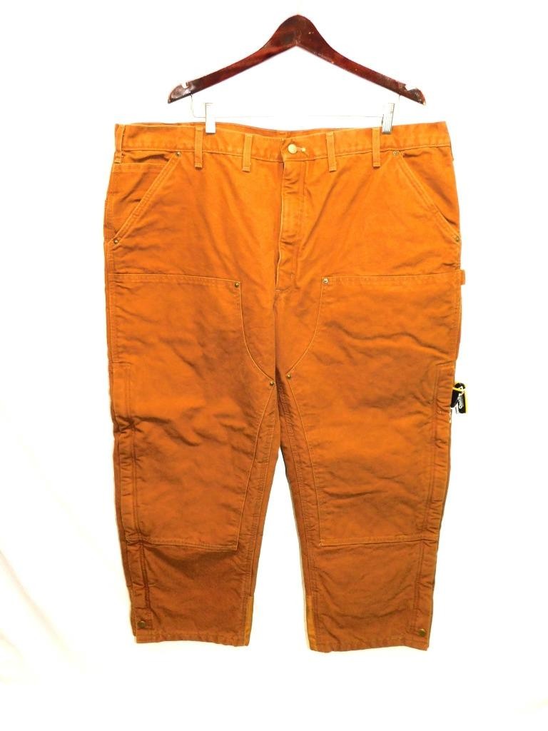Carhartt 46 x 30 NWT Brown Quilt Lined Pants B194 Sandstone Waist Overall NEW thumbnail 9