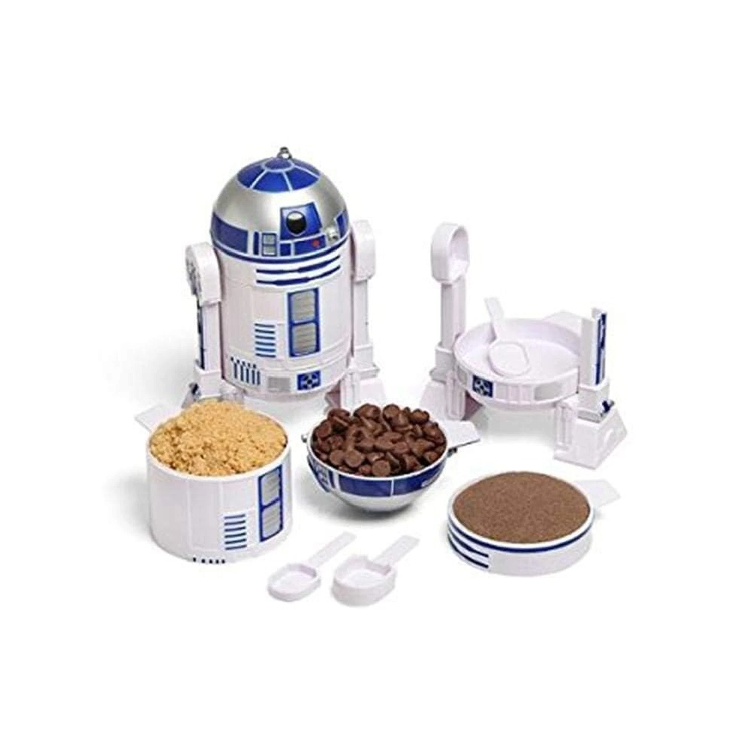 ThinkGeek Star Wars R2-D2 Measuring Cup Set - Body Built from 4 Measuring Cup...
