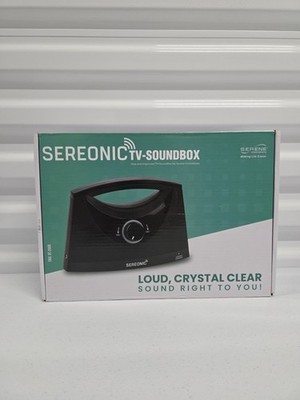 SEREONIC TV-SoundBox Wireless TV Speaker BT-200B Portable Hearing Assistance New