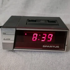 Vintage Spartus Digital Alarm Clock Model 1189 Tested and Works