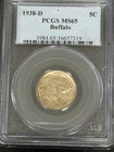 1938 D BUFFALO NICKEL~PCGS MS 65~