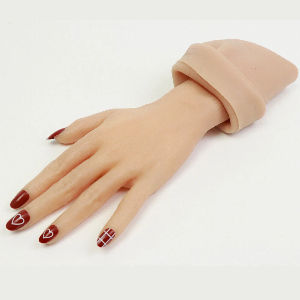 Guantes de silicona realistas para mujer para hombre femenino travesti de mano cosplay Foto 4 de 4