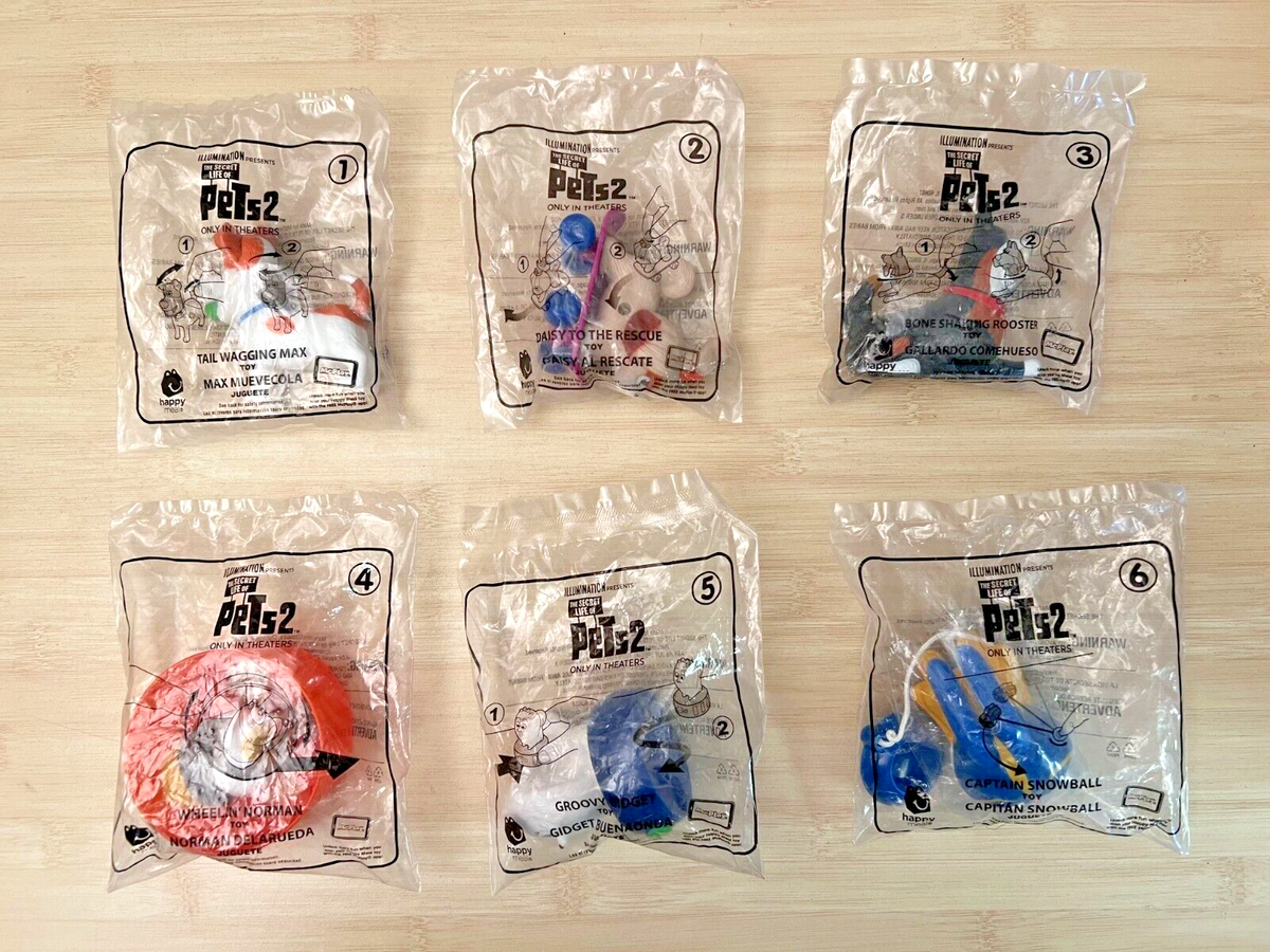 McDonalds Happy Meal Toys The Secret Life of Pets 2 Complete Set 1