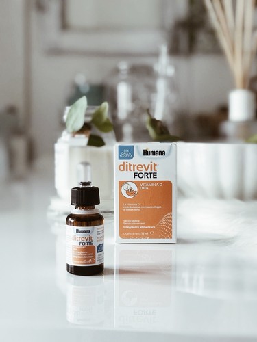 humana DITREVIT FORTE INTEGRATORE ALIMENTARE A BASE DI VITAMINA D E DHA |  eBay