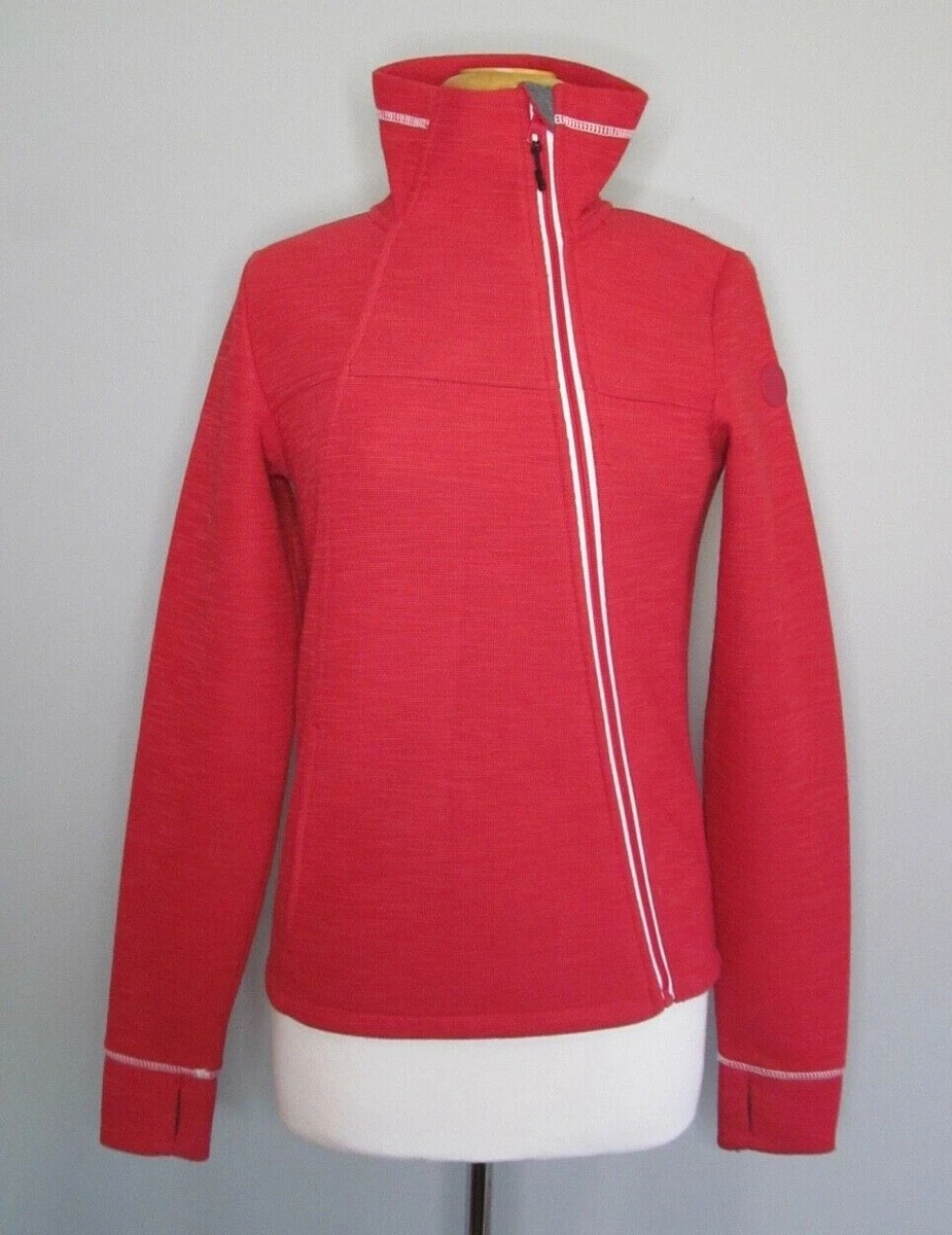 Bench Women s Red Haughty Zip Up Knit Jacket Top Size S