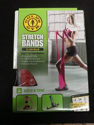 GOLD'S GYM® STRETCH BANDS MEDIUM HEAVY