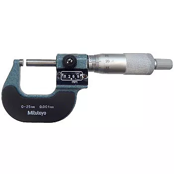 Mitutoyo 193-111 Digit Outside Micrometer RatchetStop 0-25Mm Range 0.001mm japan