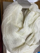 Market and  layne ladies loop scarf NWT  white  super soft new