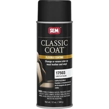 SEM 17503 Classic Coat Flat Black Leather Vinyl Restoration 12 oz