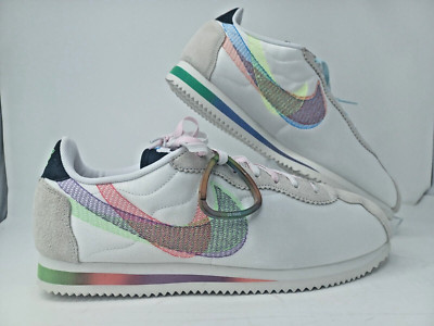Nike Cortez Be True 2022 Multi Color White Rainbow DR5491-100 NO LID
