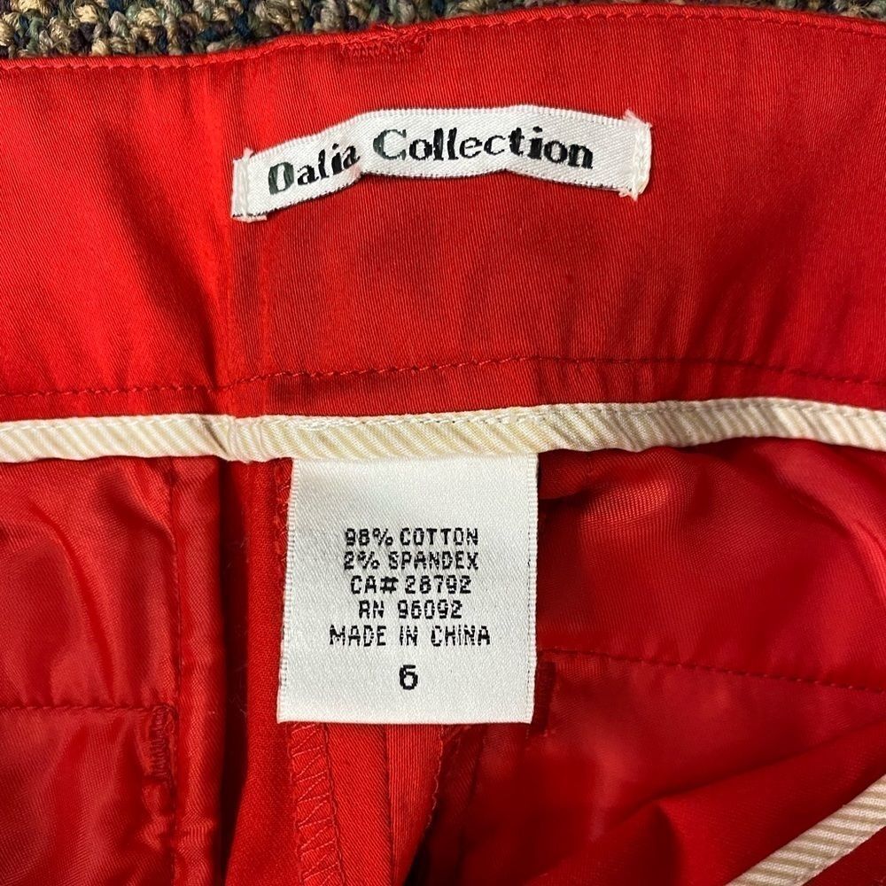 Dalia Collection Fire engine red side zip flat fr… - image 4