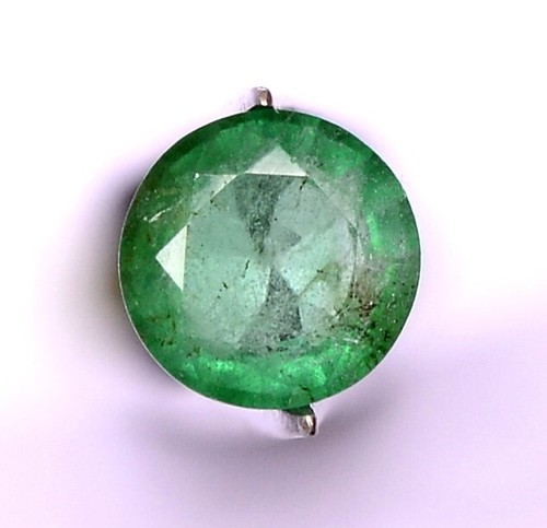 6 mm Certified Natural Emerald Round Cut 0.70 CTS Untreated Loose Gemstone - Picture 2 of 4
