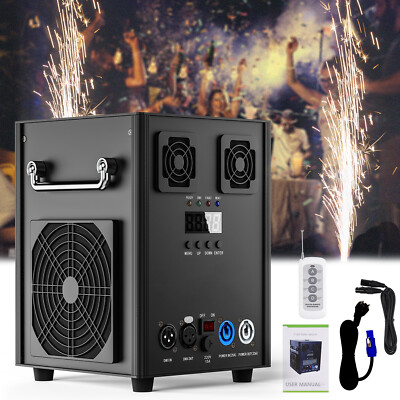 700W DMX Mini Cold Spark Machine Indoor outdoor Firework Stage 5-16ft DMX