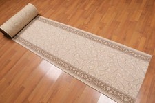 2'6" x 30' Tradycyjny 100% wełniany dywan orientalny XLL Runner Taupe