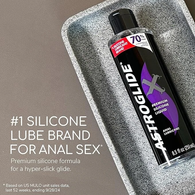 Lubricante de Silicona Astroglide (8.5oz), X Lubricante Personal Premium para Vagina y A Foto 4 de 4