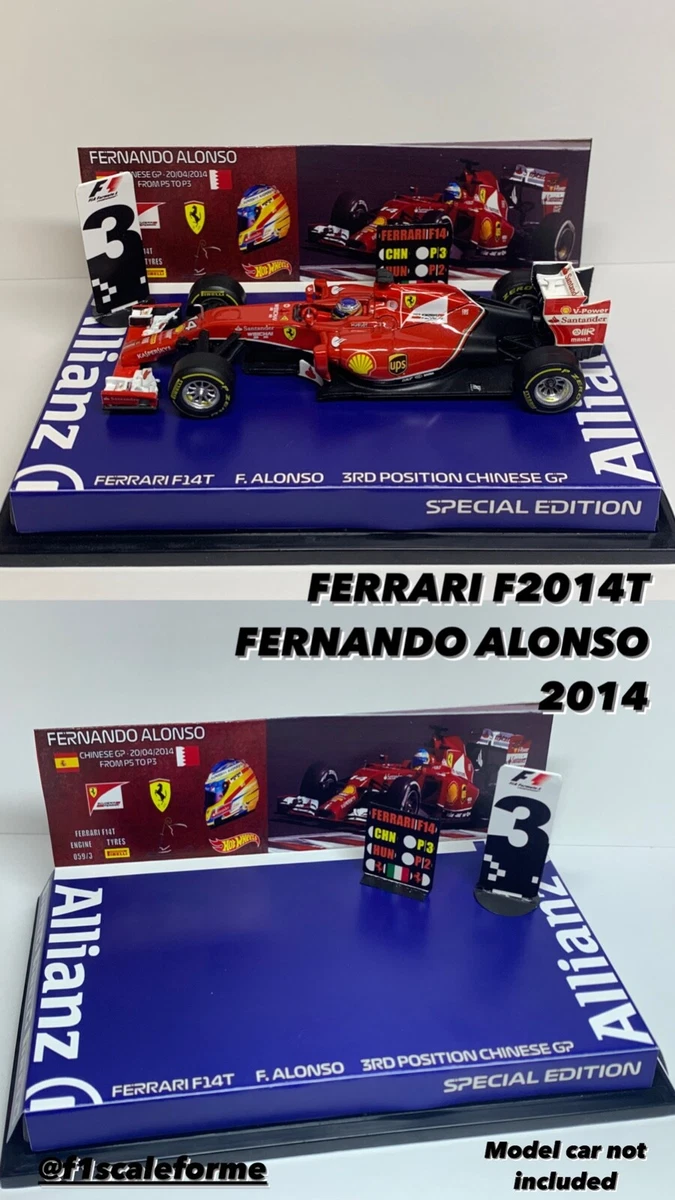 Hot Wheels Bly69 F14-t 2014 Fernando Alonso 1.43 | Achetez sur