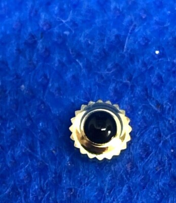 Lot De 10 Couronnes De Montre Vintage NOS (New Old Stock) Dorées - 5.45mm, Compatibles Cartier/Omega