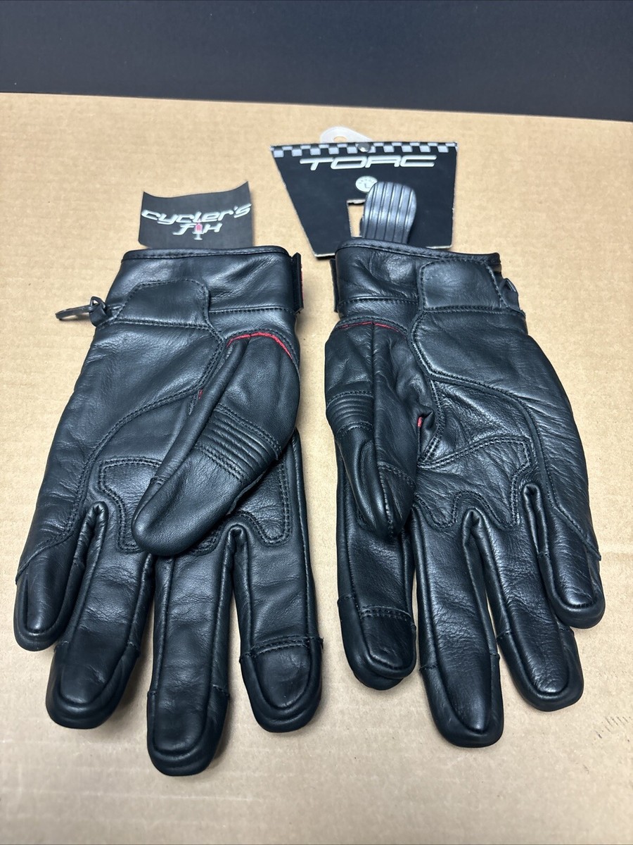 Torc L Leather Gloves Retro Motorcycle Moto Racing Hawthorne Honda