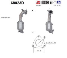 KATALYSATOR FÜR LAND ROVER RANGE ROVER EVOQUE (L538) - AS 68023D