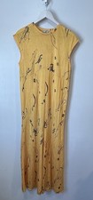 Zara Collection Iconic Zara Yellow Bird Print Maxi Dress Size Medium
