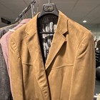Franco Francesco Tan Suede Blazer XXL Regular Fit 2-Button Notch Inner Pockets — photo 2