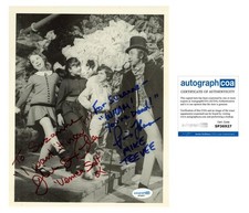 Julie Dawn Cole & Paris Themmen "Willy Wonka" SIGNED 8x10 Photo To Suzanne ACOA