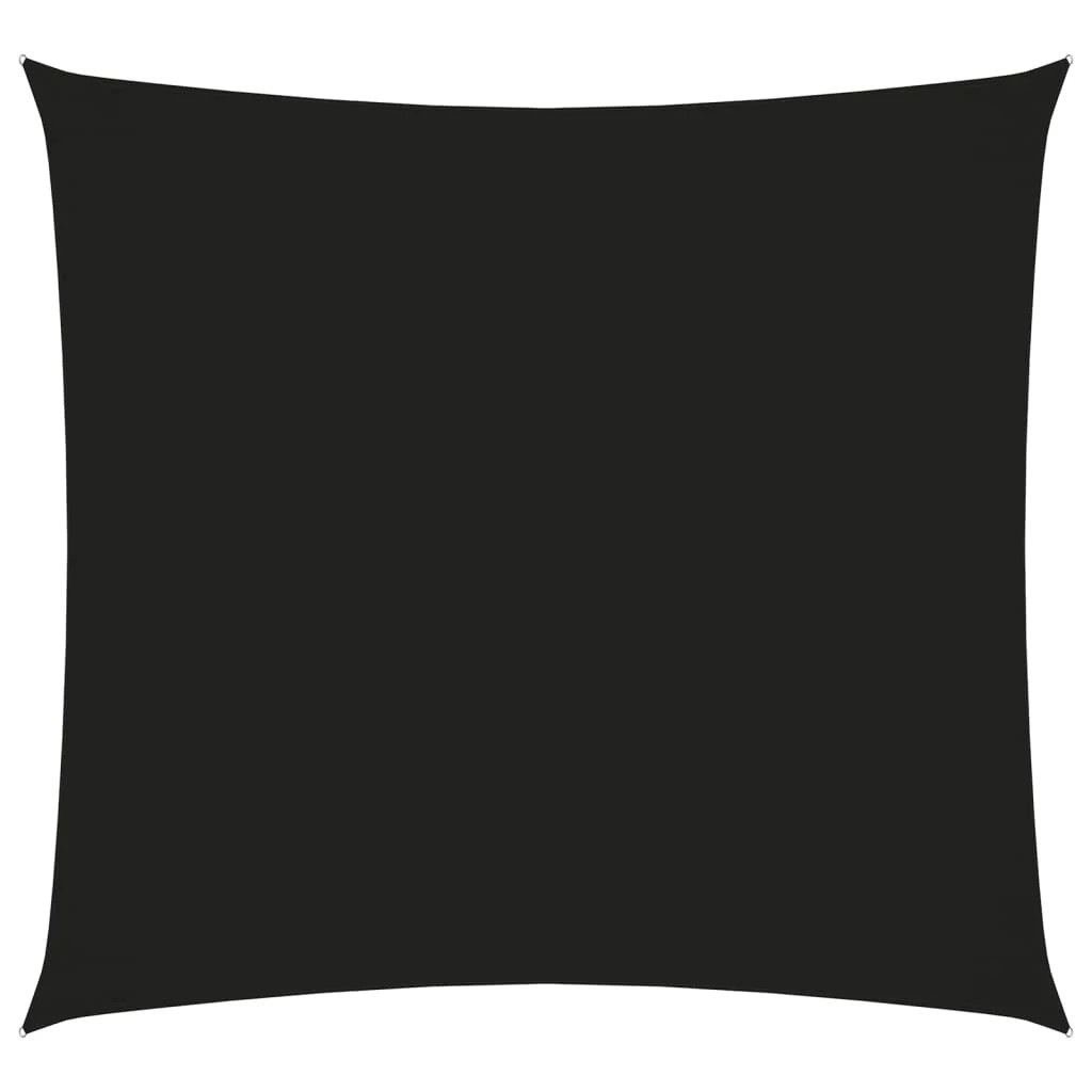 Voile d'ombrage carré 2x2m noir en tissu oxford Helloshop26