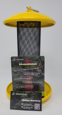 Yellow Kingsyard Metal Mesh Tube Bird Feeder for Outdoor Hanging Finch Thistle