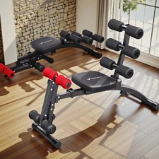 MERACH Adjustable Ab Machine – Multi-Functional Ab Trainer for Home Gym