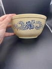 Pyrex Homestead Mixing Bowl Vintage Collectible Nesting #402 blue swirl flower