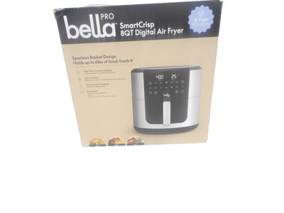 bella PRO - SmartCrisp 8-qt. Touchscreen Air Fryer - Stainless Steel , NEW