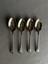 4 x Sipelia Rustless Nickel Silver Sheffield Dessert Spoons 6.75inch