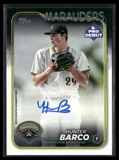 Hunter Barco 2024 Topps Pro Debut #PD-183 Auto Bradenton Marauders