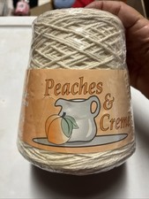 The Original Peaches  Creme 100 Cotton Cone Yarn 4 Ply Color 4 Ecru 840 Yes