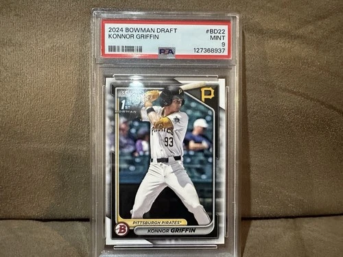 Konnor Griffin 2024 Bowman Draft #BD-22 1st RC PSA 9 Pirates