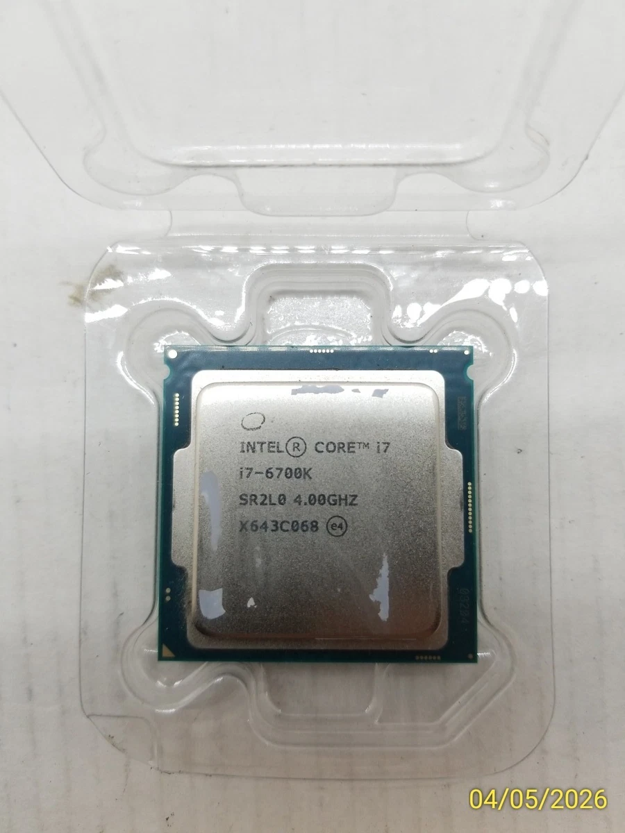 I7 6700 CPU Intel Core I7-6700K CPU – 6th Gen, 4.0GHz, 4 Cores