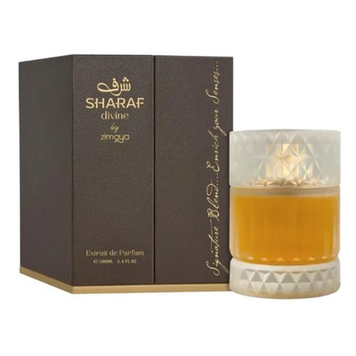 ZIMAYA SHARAF DIVINE 3.4 FL OZ / 100 ML EXTRAIT DE PARFUM SPRAY - NEW -