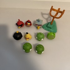 Angry Birds Game Replacement Pieces Parts Lot Ice Bird, Super Red , Bomb Bird