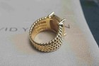 NewDavldYurman.Sterling.18K GOLD Wheaton Pave Diamonds Ring 16x12mm Size 7 — photo 4