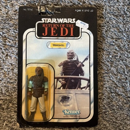 New ListingVintage Star Wars Weequay Skiff Guard ROTJ 65 Back Action Figure