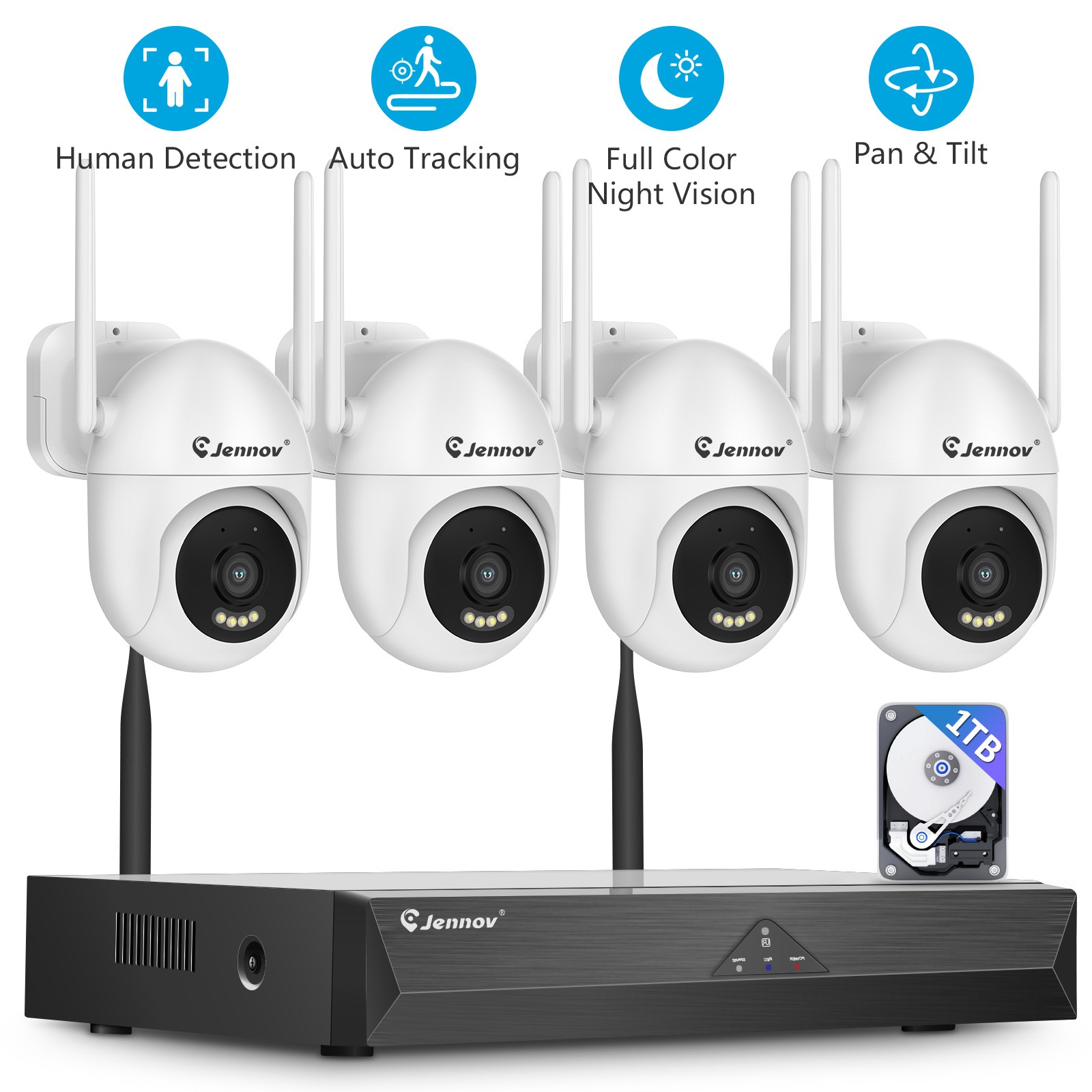 Audio 10ch Nvr 5mp Cctv Kit 1tb Hdd