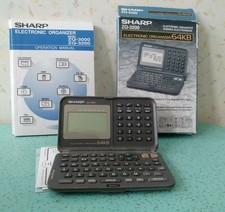 Sharp ZQ-3200 Electronic Organizer 64kb for Parts or Repair