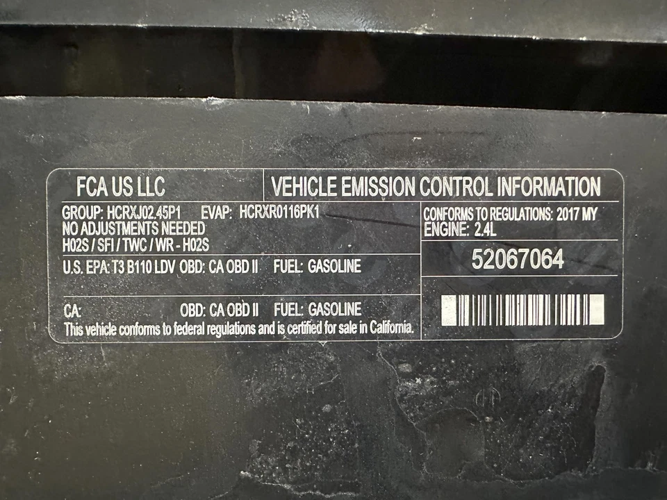 Used Engine Complete Assembly fits: 2017 Jeep Renegade 2.4L VIN B 8th digit Grad - Image 2 of 4